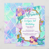 Vrijdag feestdag voor zeemeermin kaart (Voorkant / Achterkant)