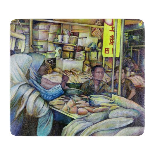 Vrijdag fijne vis, Singapore Snijplank (Voorkant)