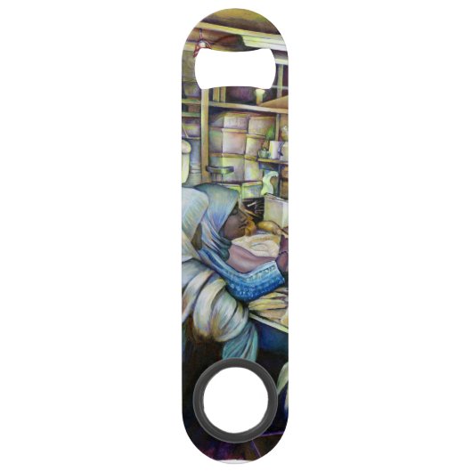 Vrijdag fijne vis, Singapore Speed Flessenopener (Voorkant)