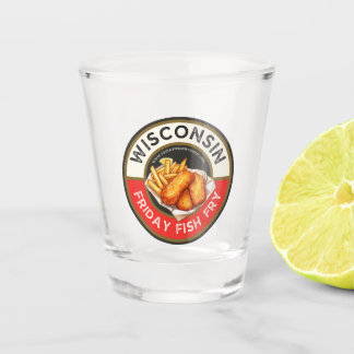 Vrijdag Fish Fry Gids Shot glas