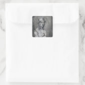 Vrijdag Fletcher Oktober Christelijk Vierkante Sticker (Tas)