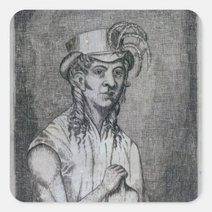 Vrijdag Fletcher Oktober Christelijk Vierkante Sticker