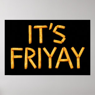 Vrijdag Frites Poster