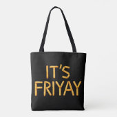 Vrijdag Frites Tote Bag (Achterkant)