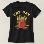Vrijdag Fry Day Funny Weekend Party Fast Food Grap T-shirt (Design voorkant)