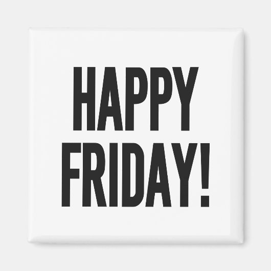 VRIJDAG GEWELD! MAGNEET (Voorkant)