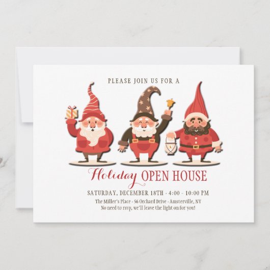 Vrijdag Gnomen Open House Uitnodiging (Voorkant)