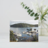 Vrijdag Harbour begroeten. Briefkaart (Staand voorkant)