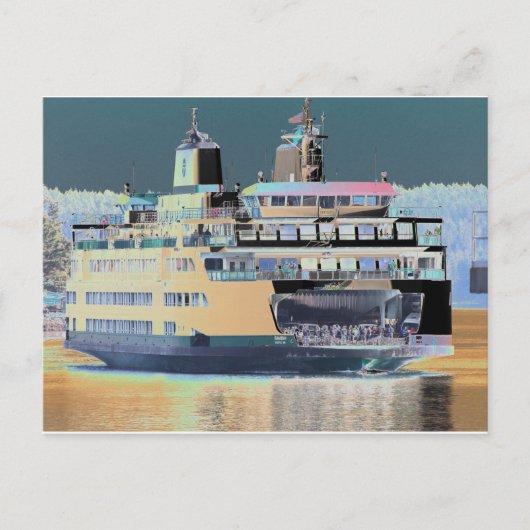 Vrijdag Harbour Ferry San Juan Island - De Samish Briefkaart (Voorkant)