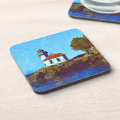 Vrijdag Harbour Limoen Kiln Lighthouse Hard Plasti Bier Onderzetter (Linkerzijde)