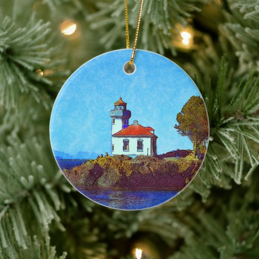 Vrijdag Harbour Limoen Kiln Lighthouse Ornament (Boom)