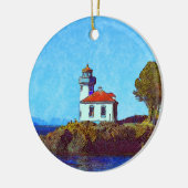 Vrijdag Harbour Limoen Kiln Lighthouse Ornament (Links)