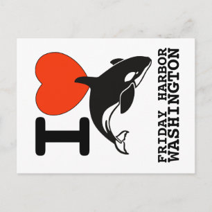 Vrijdag Harbour Orca Post Card Briefkaart