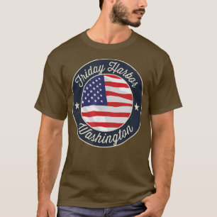 Vrijdag Harbour - Patriotic Washington Souvenir T- T-shirt