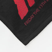 Vrijdag Het 13e Masker Bloed Halloween Ontwerp Fleece Deken (Hoek)