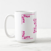 Vrijdag (in het roze) koffiemok (Links)