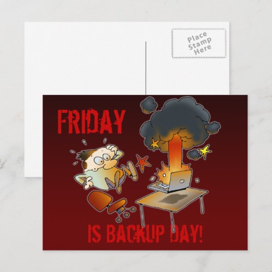 Vrijdag is Back-updag Briefkaart (Voorkant / Achterkant)