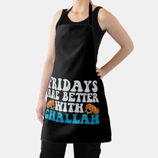 Vrijdag is beter met Challah Grappig Hanukkah Schort (Insitu)