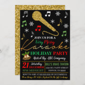 Vrijdag Karaoke Partij Uitnodiging (Voorkant / Achterkant)
