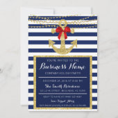 Vrijdag kerst bij feestdag in Nautical Yacht Compa Kaart (Voorkant)