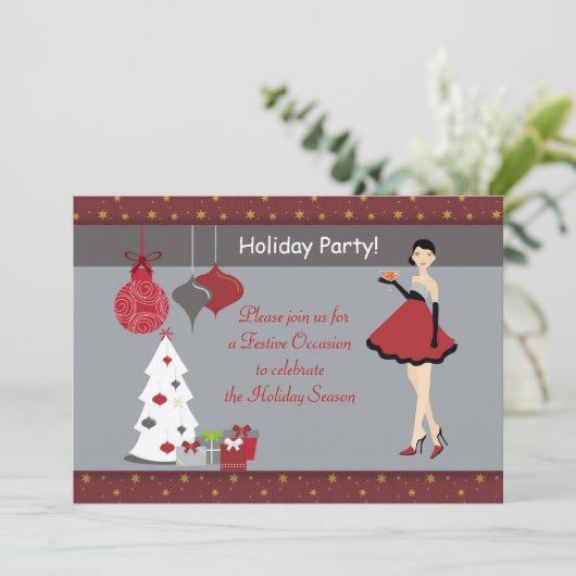 Vrijdag kerstfeestdag kaart (Staand voorkant)