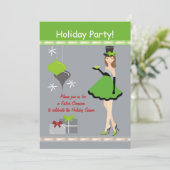 Vrijdag kerstfeestdag kaart (Staand voorkant)