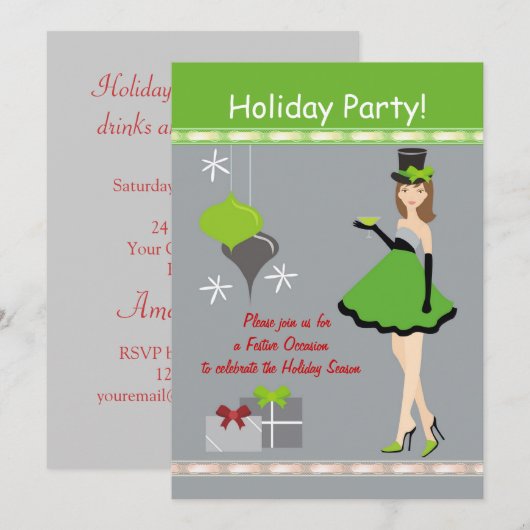 Vrijdag kerstfeestdag kaart (Voorkant / Achterkant)