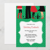 Vrijdag kerstmis cocktail party uitnodiging (Voorkant / Achterkant)