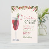 Vrijdag kerstmis Cocktails Kaart (Staand voorkant)