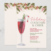 Vrijdag kerstmis Cocktails Kaart (Voorkant / Achterkant)