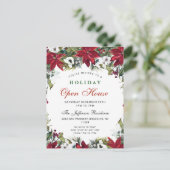 Vrijdag kerstmis Open House Uitnodigingskaart Briefkaart (Staand voorkant)