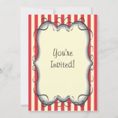 Vrijdag kerstmis Victoriaans Tea Party uitnodiging (Achterkant)