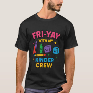 Vrijdag kleuterleraar ontwerp - Vrijdag school T-shirt