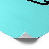 Vrijdag komt grappig Kantoor Motivation Blue Poster (Hoek)