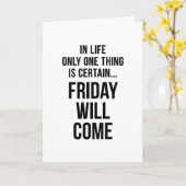 Vrijdag komt grappig team Motivation White Kaart (Gele Bloem)