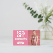 Vrijdag Korting Code Special Yoga Studio Visitekaartje (Staand voorkant)