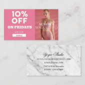 Vrijdag Korting Code Special Yoga Studio Visitekaartje (Voorkant / Achterkant)