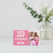 Vrijdag Korting Code Special Yoga Studio Visitekaartje (Staand voorkant)