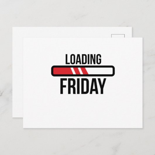 Vrijdag laden briefkaart (Voorkant / Achterkant)