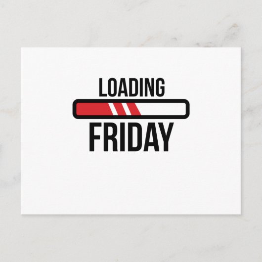 Vrijdag laden briefkaart (Voorkant)