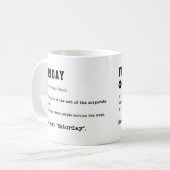 VRIJDAG Mok – Weekend Vibes Coffee Mok (Voorkant links)