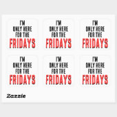 Vrijdag Motto Grappige Weekend Humor Sticker (Vel)