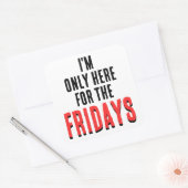 Vrijdag Motto Grappige Weekend Humor Sticker (Envelop)