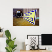 Vrijdag nacht betekent Football Poster (Thuiskantoor)