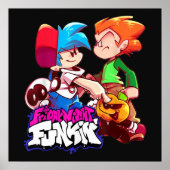 Vrijdag nacht Funkin Boyvriend en Pico Poster (Voorkant)