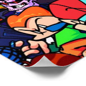 Vrijdag nacht Funkin Collage Poster (Hoek)