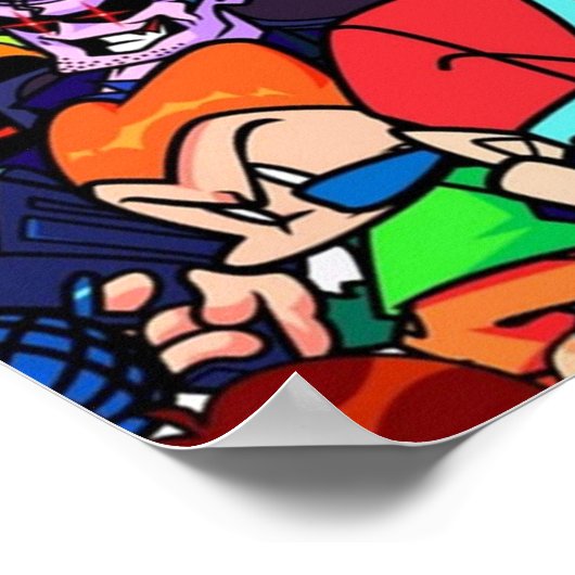 Vrijdag nacht Funkin Collage Poster (Hoek)