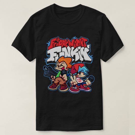Vrijdag nacht Funkin Duo FNF T-shirt (Design voorkant)
