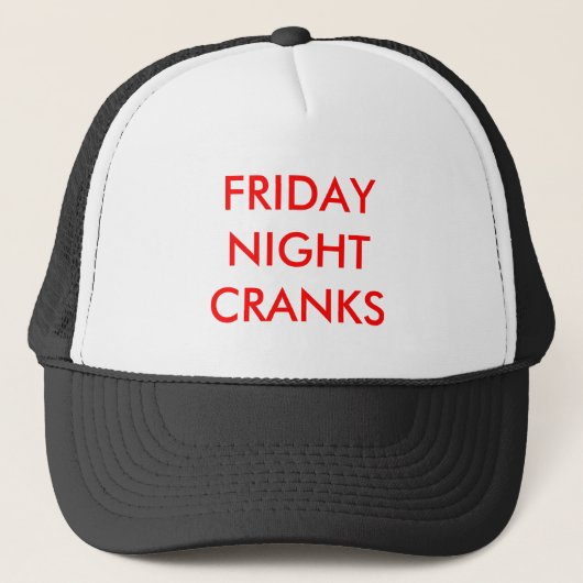VRIJDAG NACHT TRUCKER PET (Voorkant)