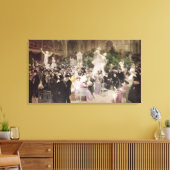 Vrijdag op het Salon van de Franse kunstenaars, 19 Canvas Afdruk (Insitu (Woonkamer))